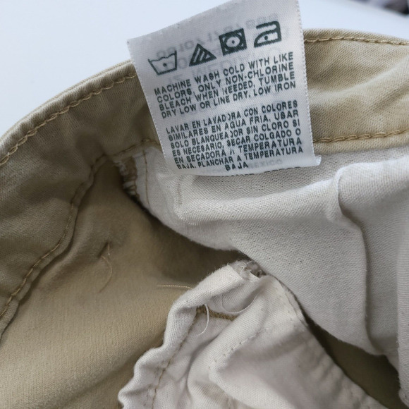 Lee Chino Pants Relax Fit Straight Leg Women 12 Mid Rise Beige Workwear Uniform - Picture 10 of 12